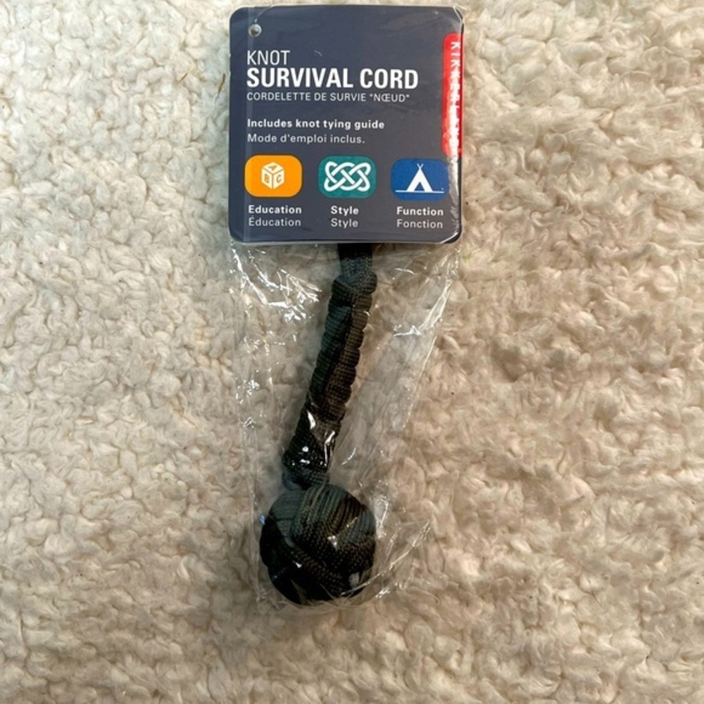 ☀️2/$14☀️Kikkerland Knot Survival Cord